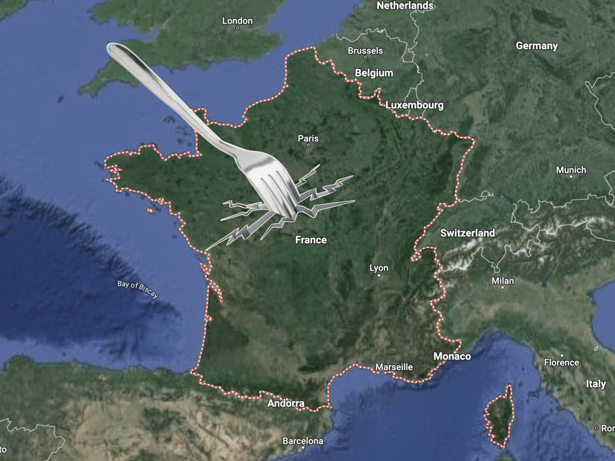 The arrival of the Fork in&nbsp;France